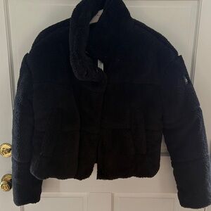 ALO Black Faux Fur Jacket